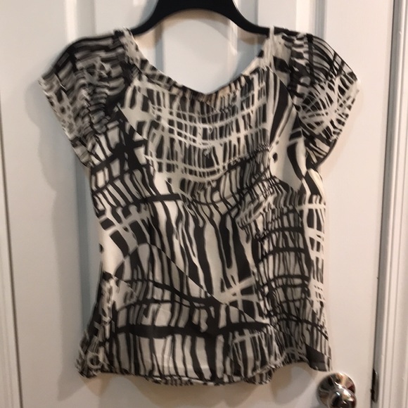 🌸NEW🌸 Bob Mackie Vintage Zebra Silk Top - Picture 10 of 15